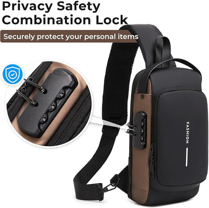 Sling Bag for Men | Anti-theft Crossbody Bag -