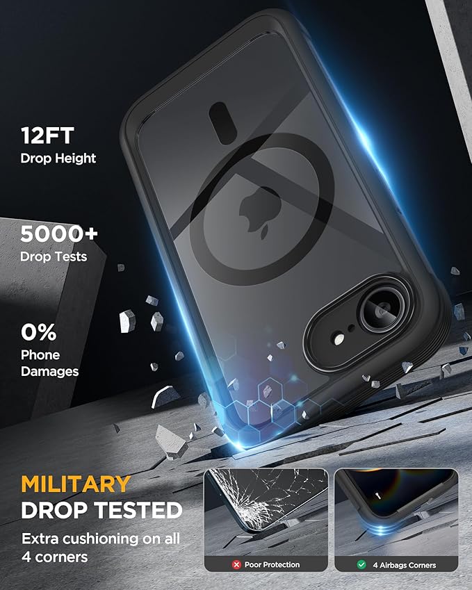 Miracase Magnetic for iPhone 16e Case Full-Body Phone